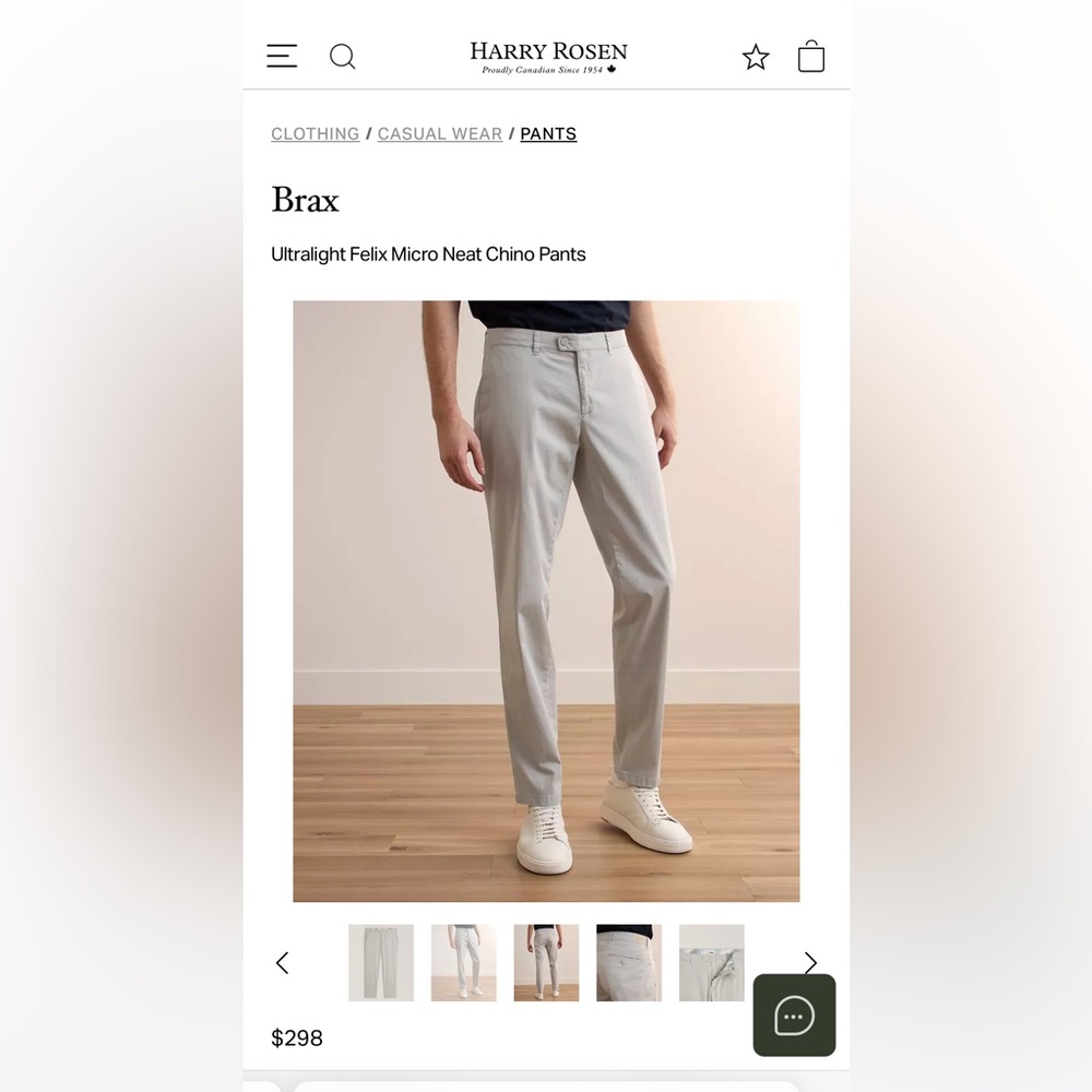 Harry Rosen Brax Feel Good Felix Pants